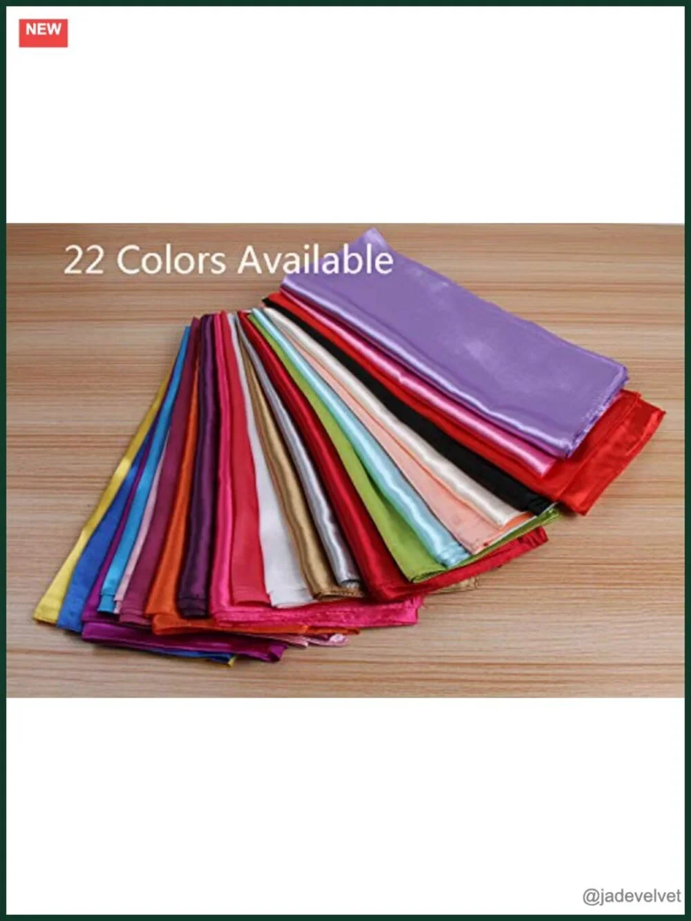 6 Pack Satin Chiffon Square Scarves for Women Fashion Accessory